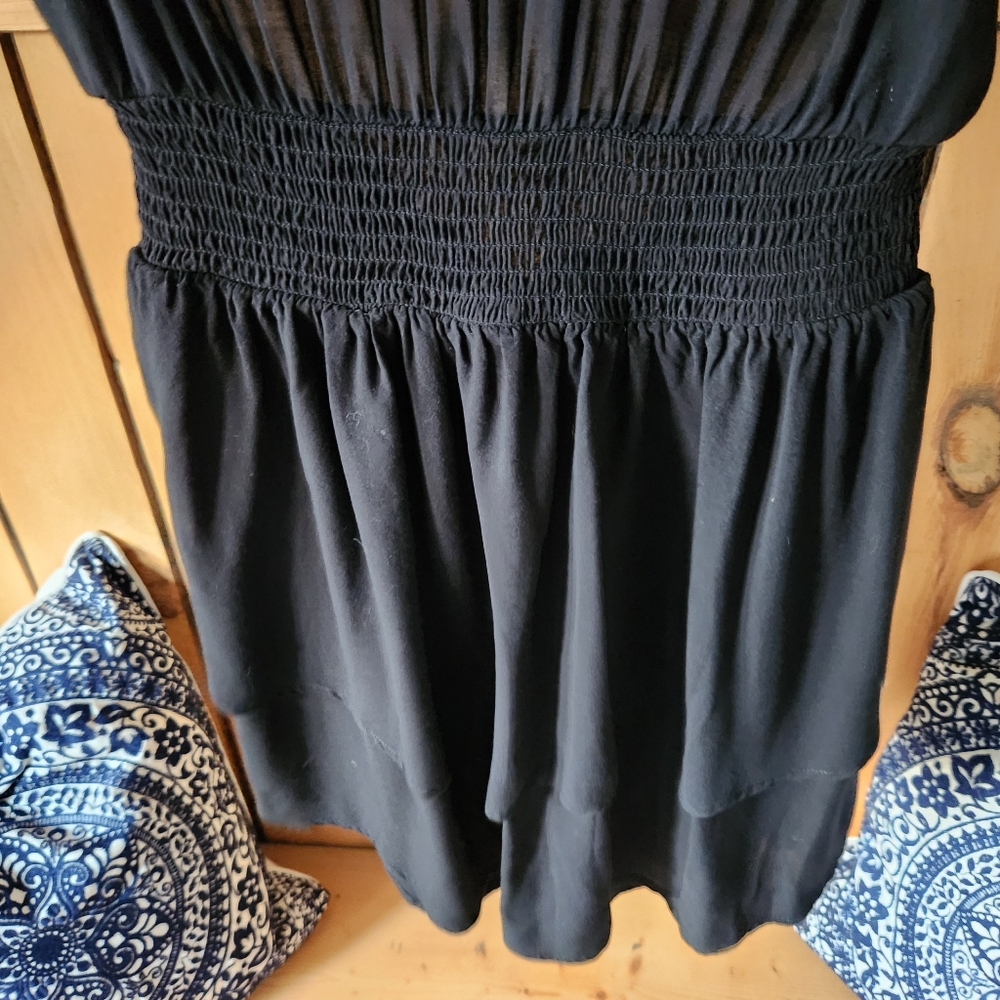 Black mini Wild Fable dress with open back and tie design - Picture 4 of 10